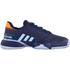 Adidas Kids Barricade XJ Tennis Shoes - Blue/Orange - thumbnail image 4